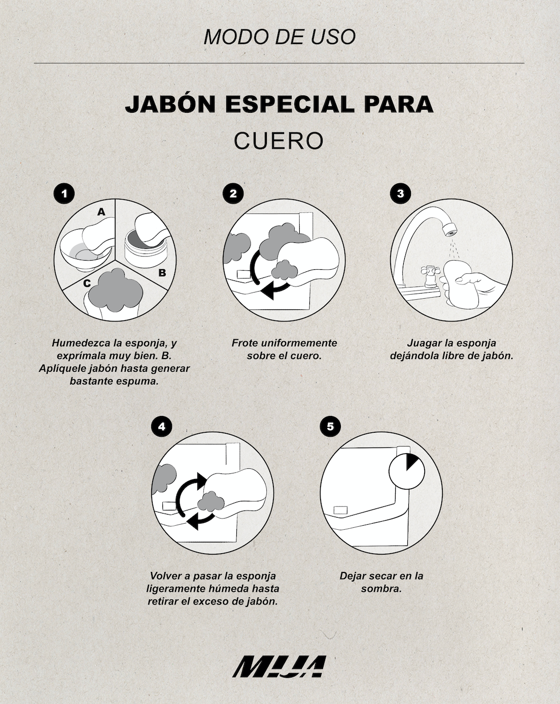 JABÓN ESPECIAL PARA CUERO