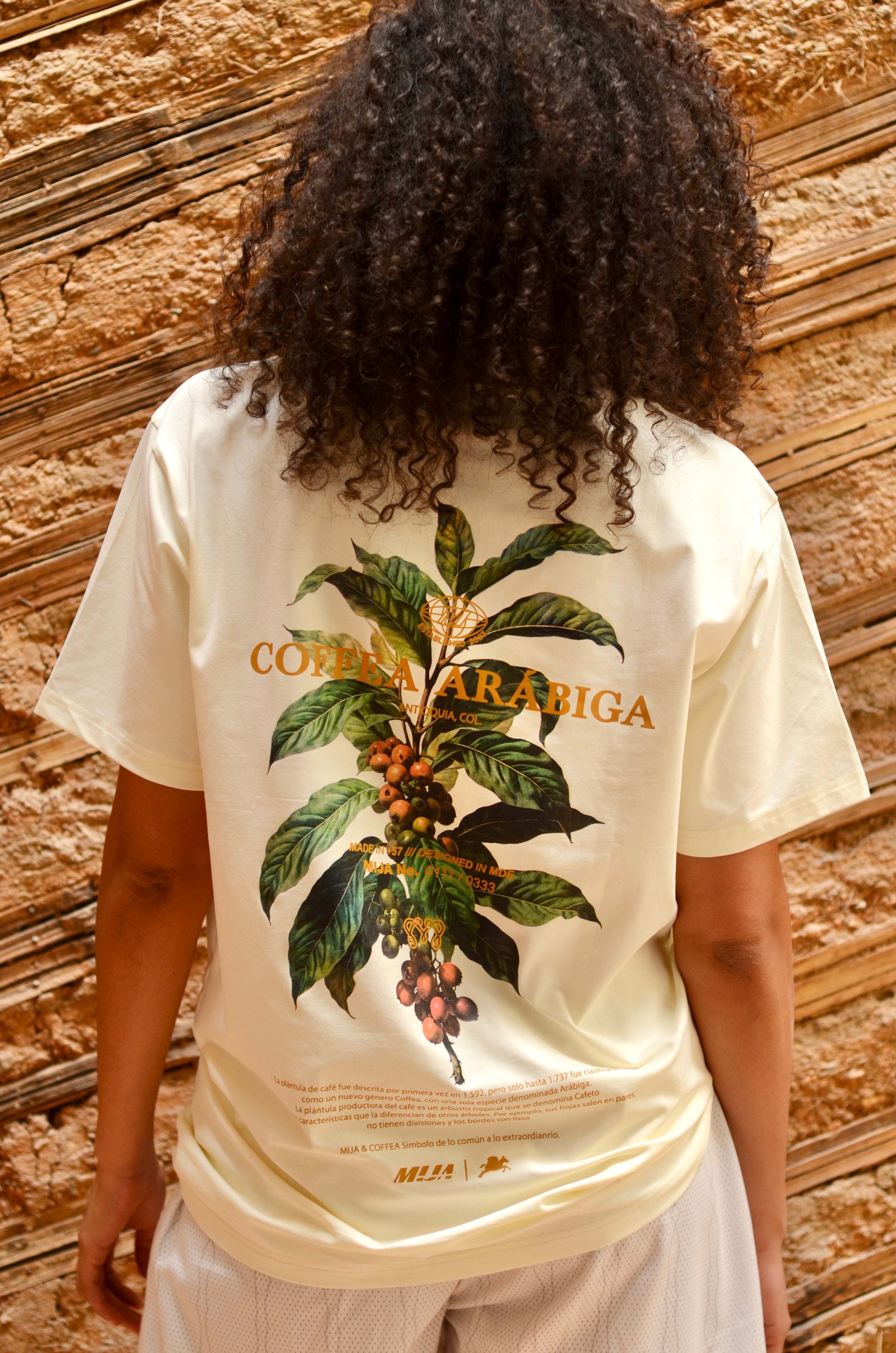 T-shirt Coffee Arabiga Beige / Regular Fit