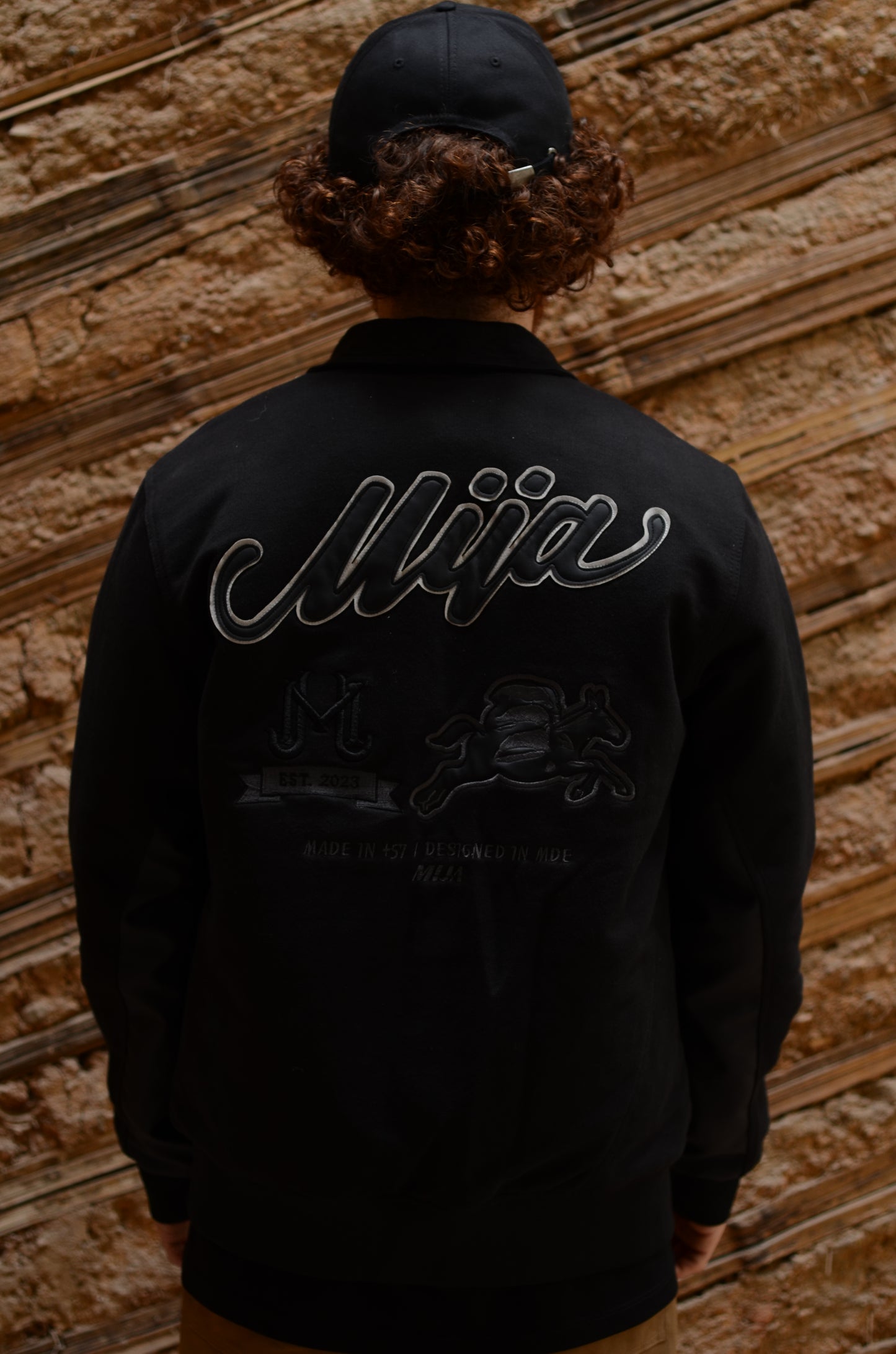 Chaqueta Varsity Negra