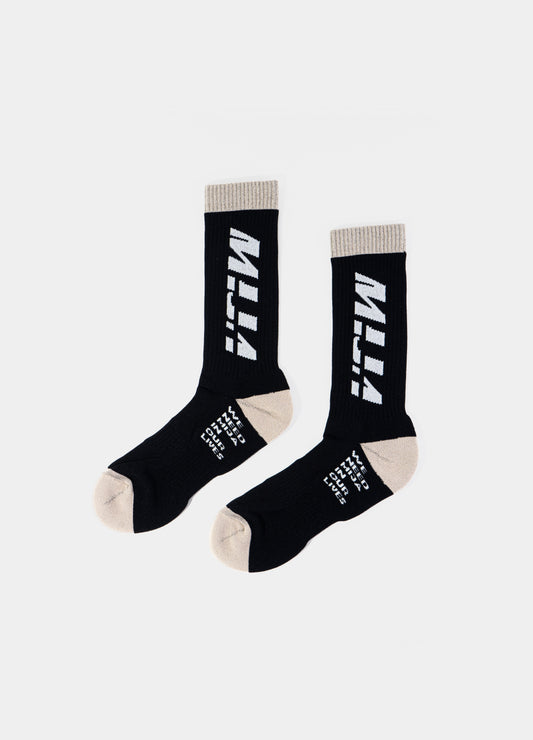 Socks Black and Beige