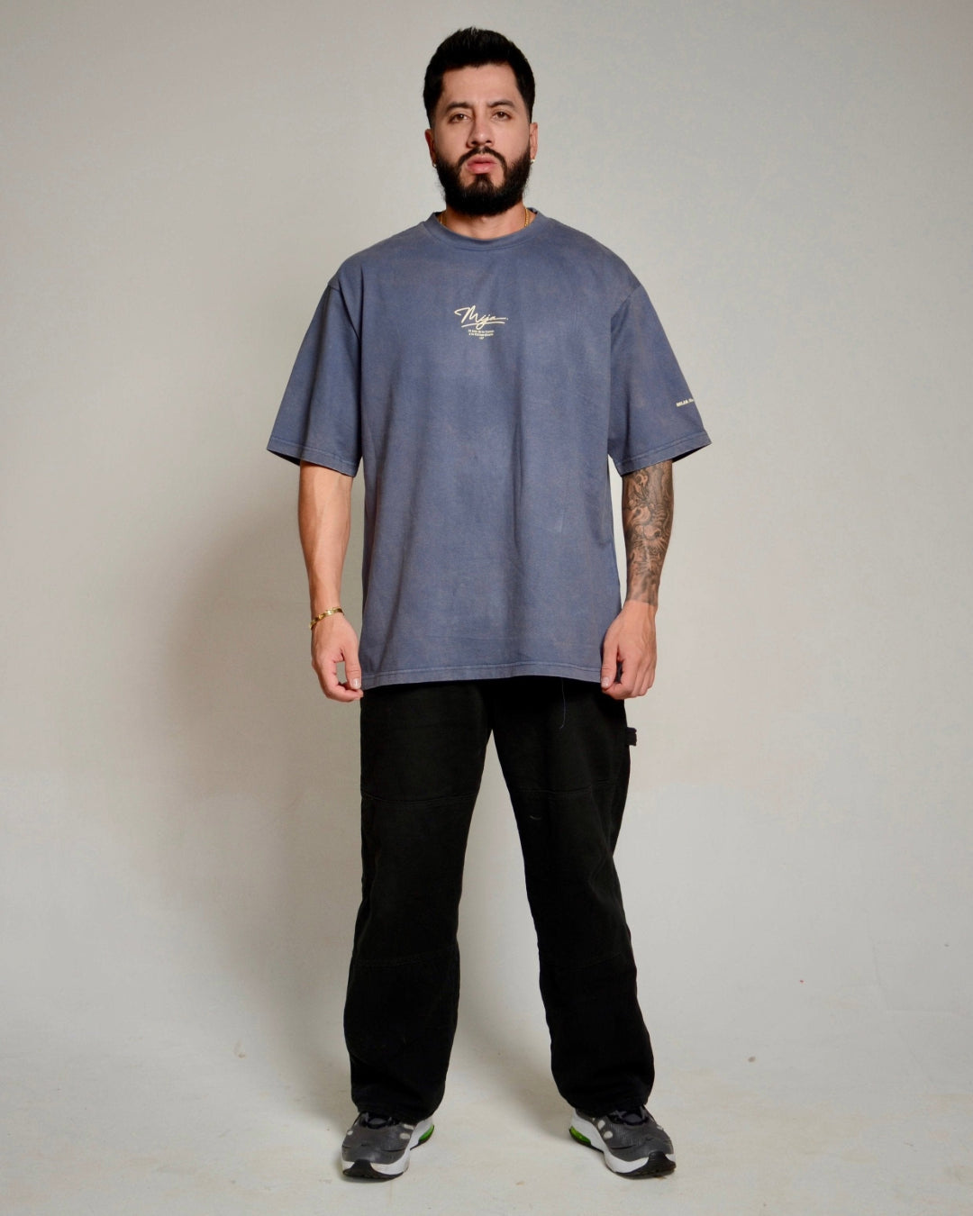 T-Shirt Gray Blue  / Oversize Fit