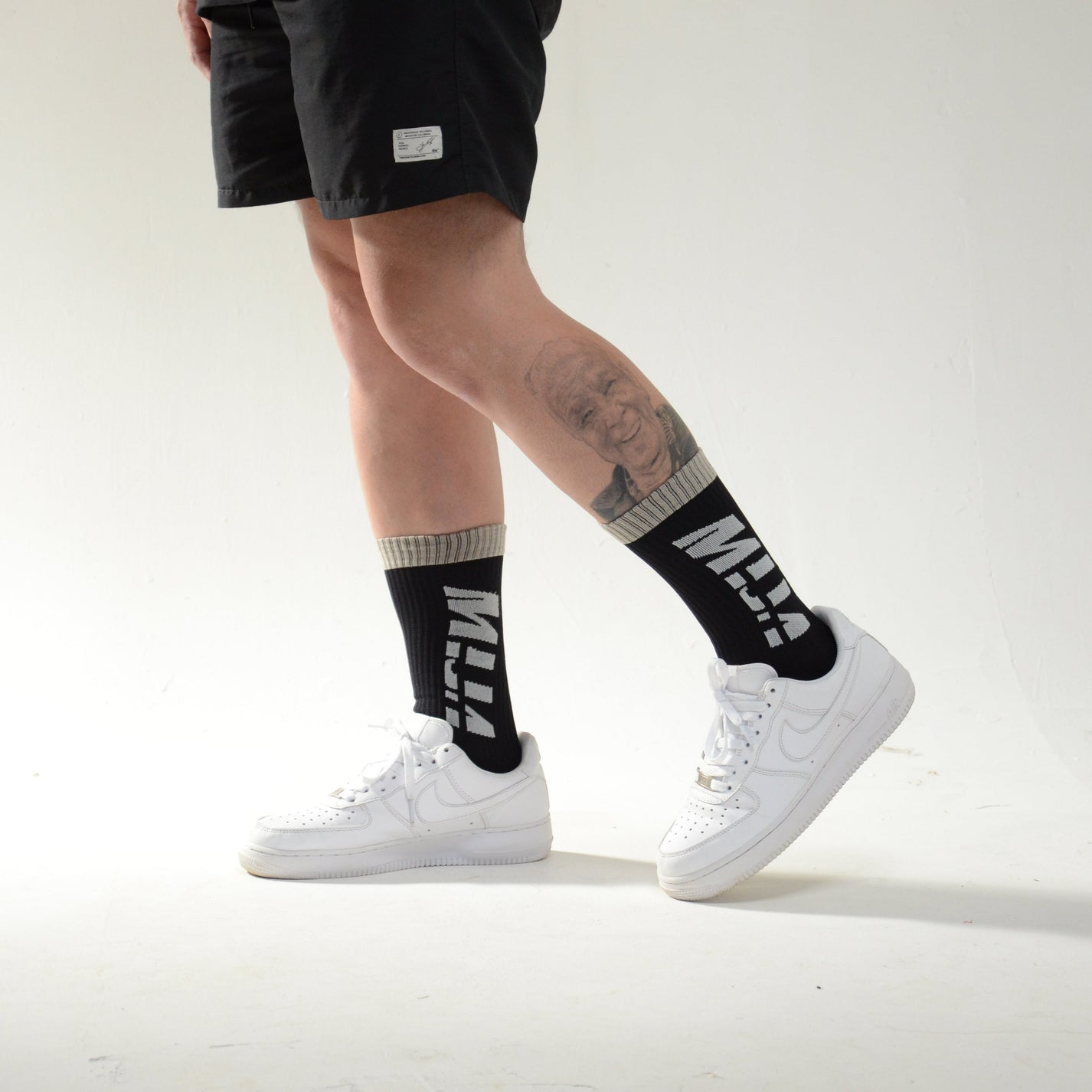 Socks Black and Beige