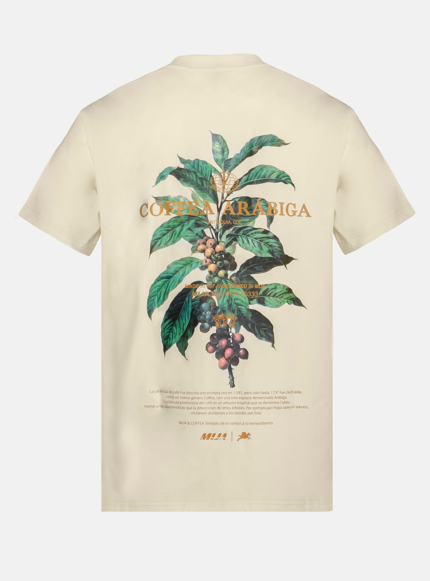T-shirt Coffee Arabiga Beige / Regular Fit