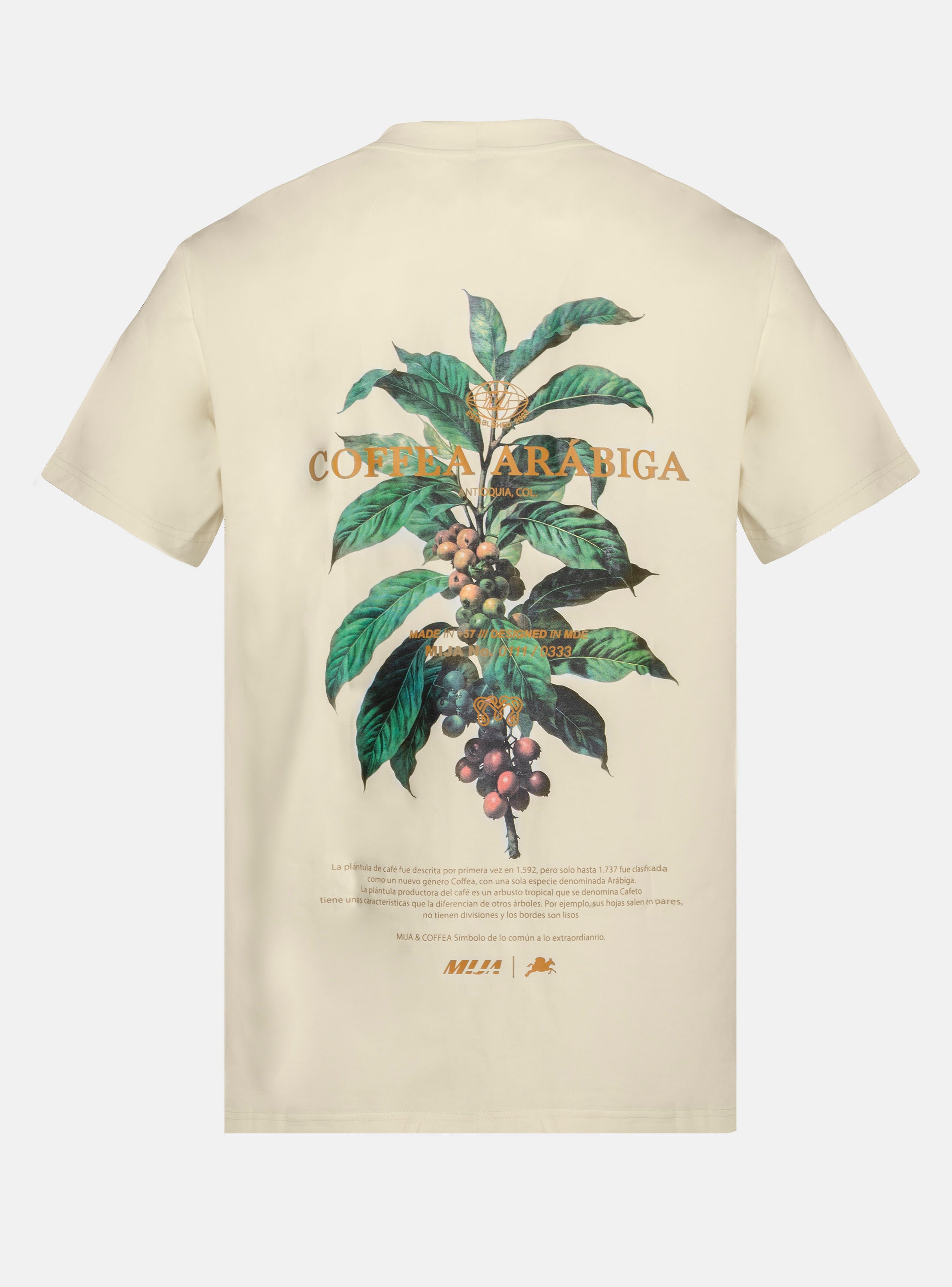T-shirt Coffee Arabiga Beige / Regular Fit