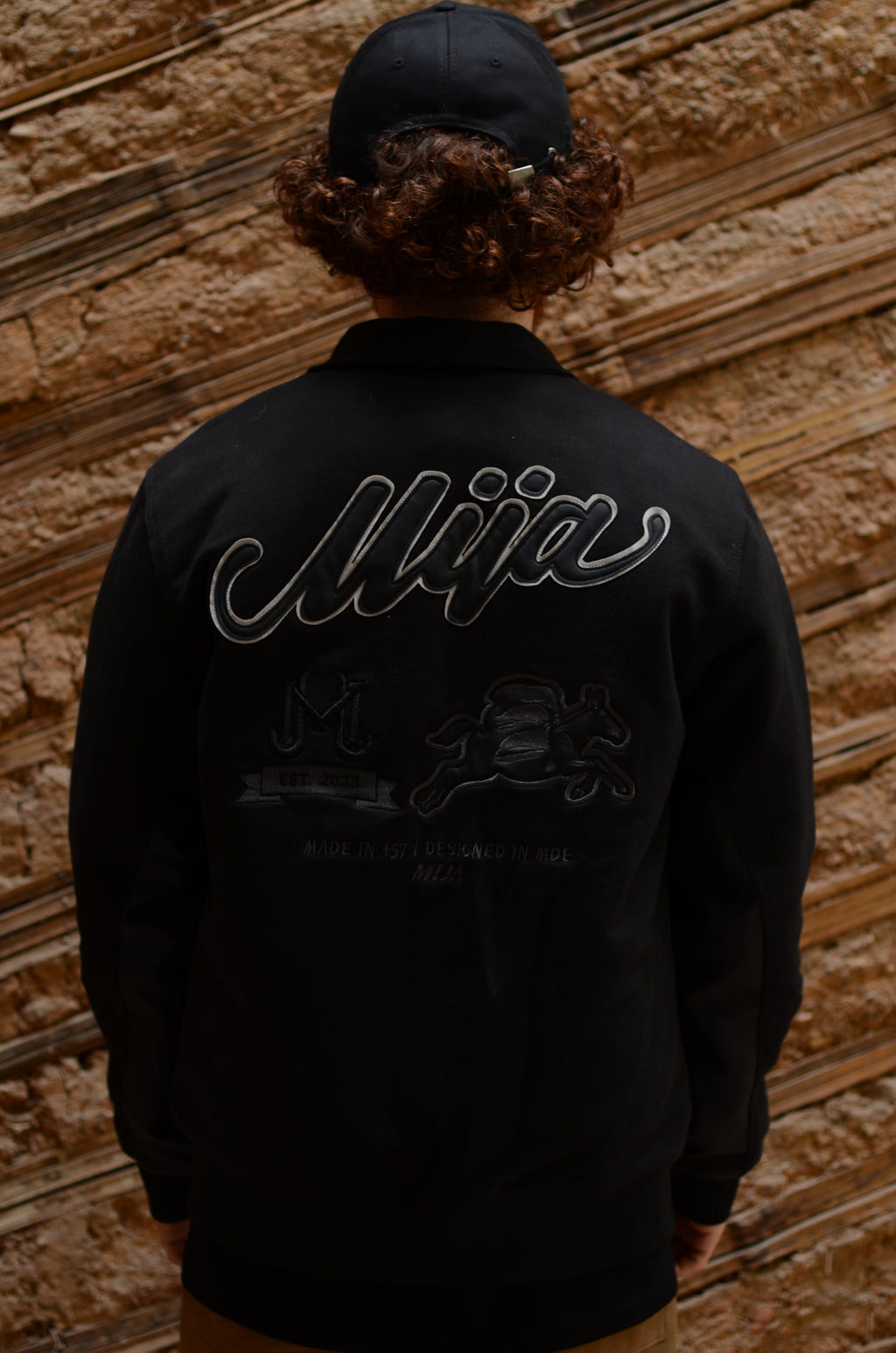 Chaqueta Varsity Negra