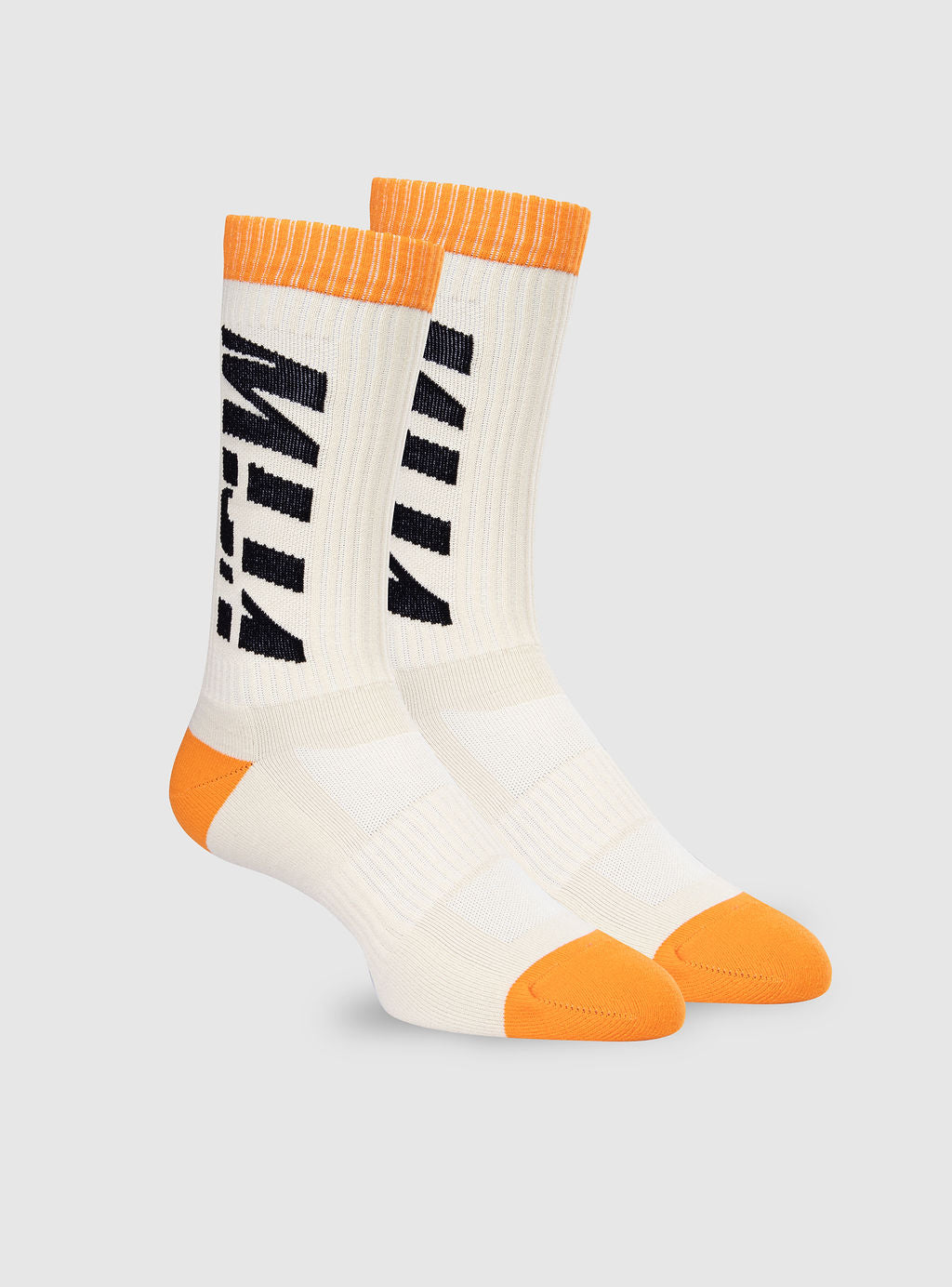 Socks Orange and Beige